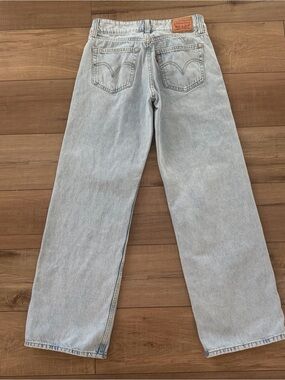 Levi's superlow loose light wash denim jeans